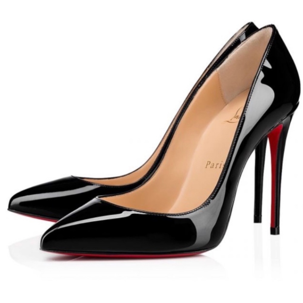 Christian Louboutin Pigalle Follies Black patent RETAIL 775